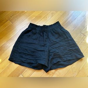 Quince high waist European linen short with pocket size S